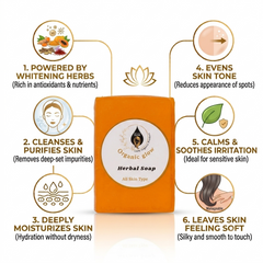 Herbal Skin Brightening Soap for Clear, Radiant Skin