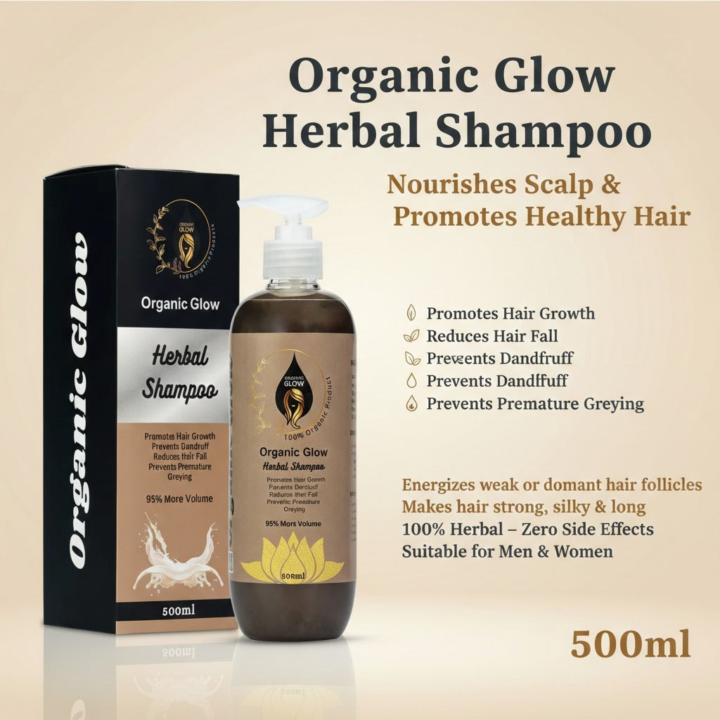 Herbal Hair Growth Shampoo – Nourishes Scalp & Promotes Healthy Hair (500ml)