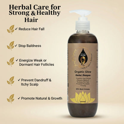 Herbal Hair Growth Shampoo – Nourishes Scalp & Promotes Healthy Hair (500ml)