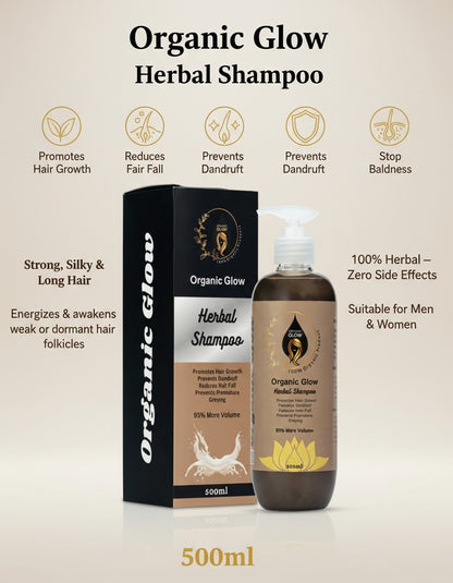 Herbal Hair Growth Shampoo – Nourishes Scalp & Promotes Healthy Hair (500ml)