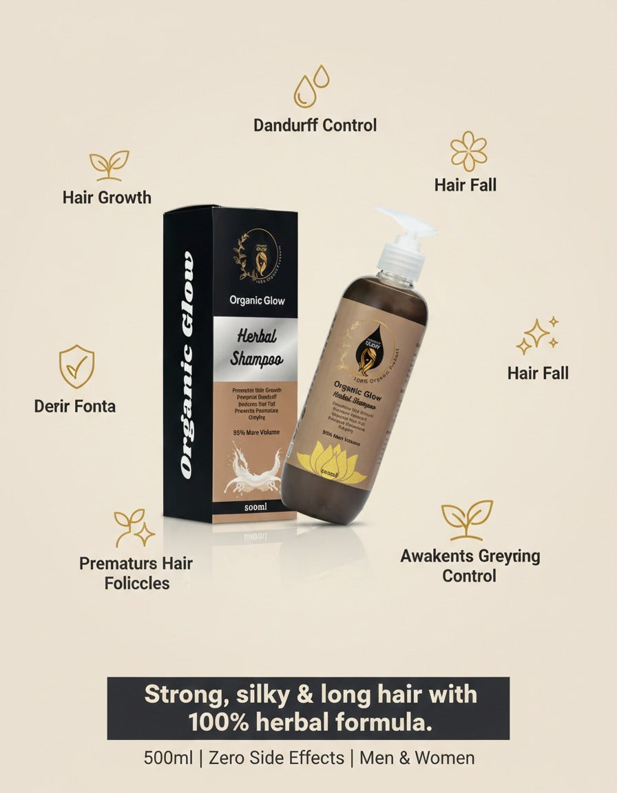 Herbal Hair Growth Shampoo – Nourishes Scalp & Promotes Healthy Hair (500ml)