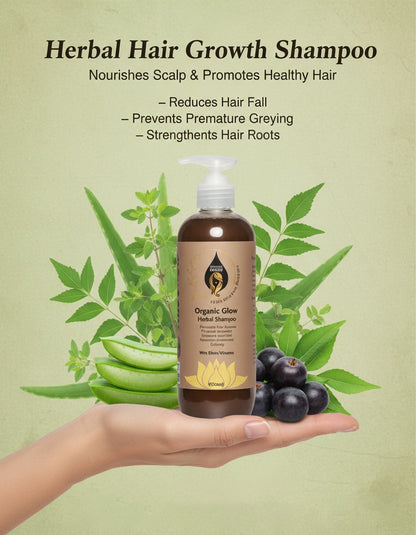 Herbal Hair Growth Shampoo – Nourishes Scalp & Promotes Healthy Hair (500ml)
