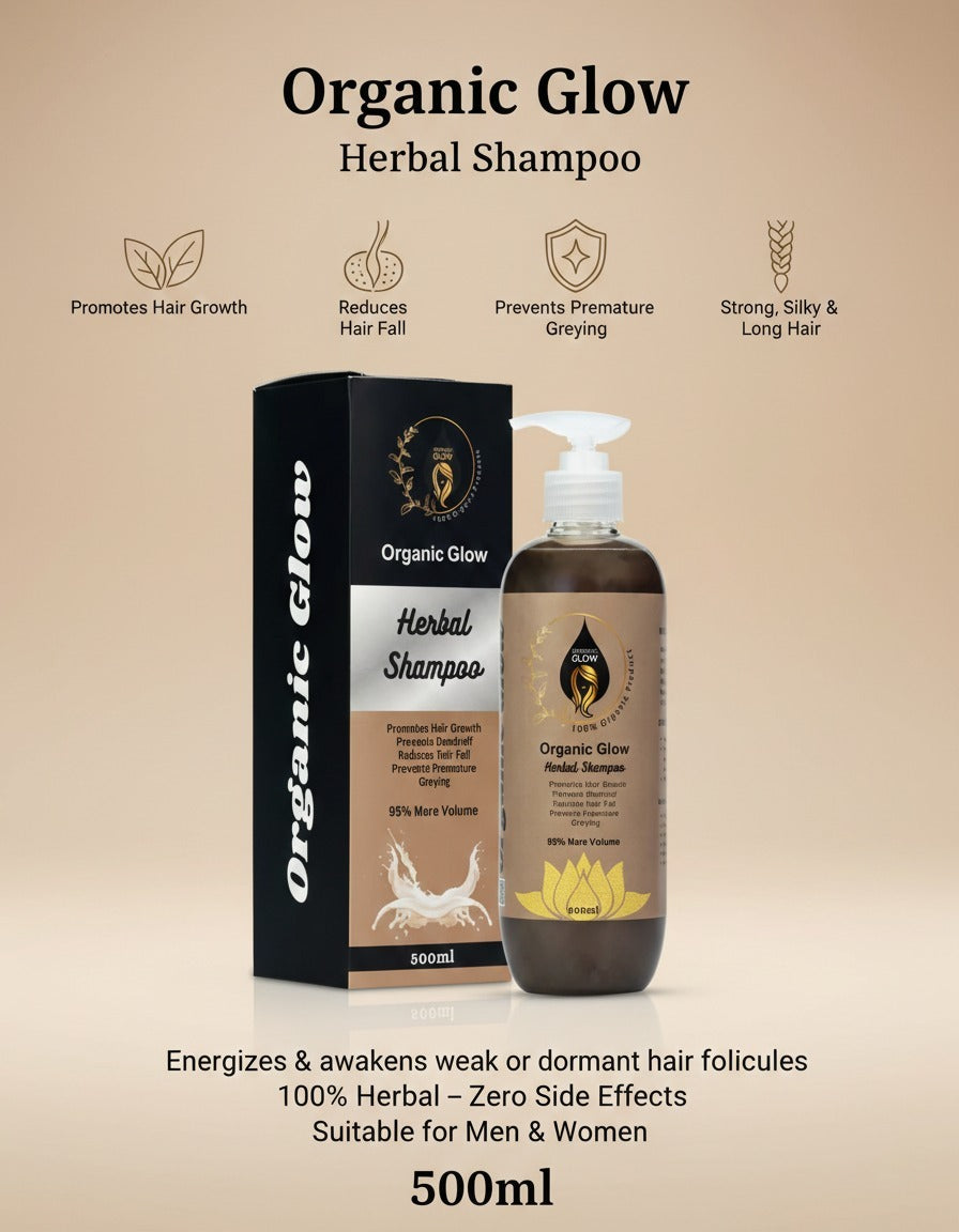 Herbal Hair Growth Shampoo – Nourishes Scalp & Promotes Healthy Hair (500ml)