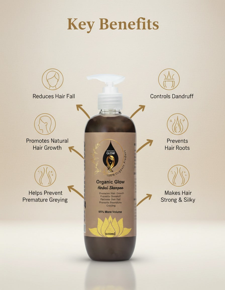 Herbal Hair Growth Shampoo – Nourishes Scalp & Promotes Healthy Hair (500ml)