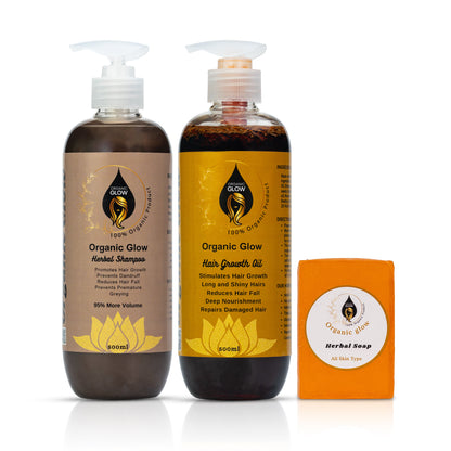 Deal 6 (Herbal Shampoo +Hair Growth Oil + Herbal Soap)