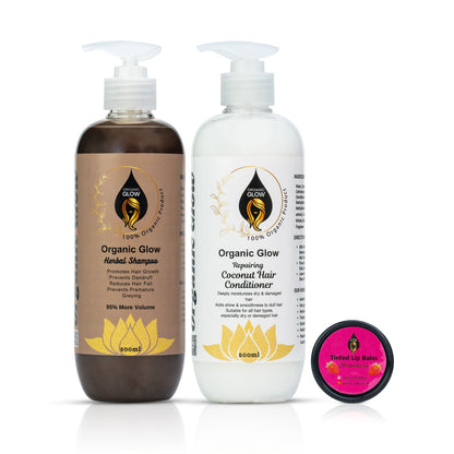 Deal 5 (Herbal Shampoo, Hair Repairing Conditioner, Lip Balm)